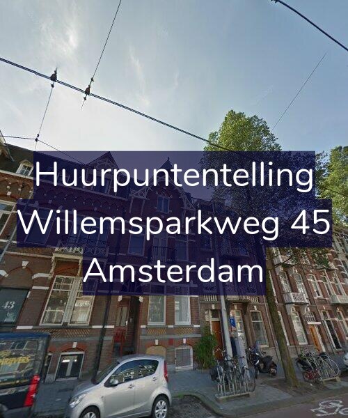 Foto gevel Huurpuntentelling voor Willemsparkweg 45, Amsterdam