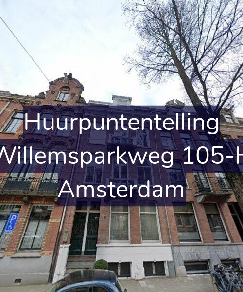 Foto gevel Huurpuntentelling voor Willemsparkweg 105-H, Amsterdam