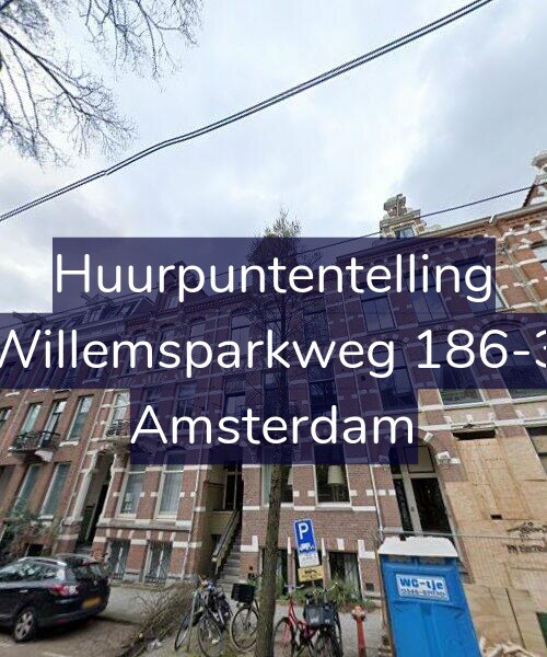 Foto gevel Huurpuntentelling voor Willemsparkweg 186-3, Amsterdam