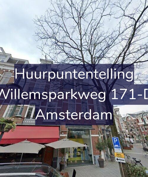 Foto gevel Huurpuntentelling voor Willemsparkweg 171-D, Amsterdam