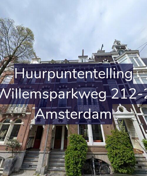 Foto gevel Huurpuntentelling voor Willemsparkweg 212-2, Amsterdam