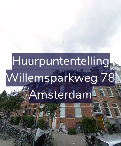 Foto gevel Huurpuntentelling voor Willemsparkweg 78, Amsterdam