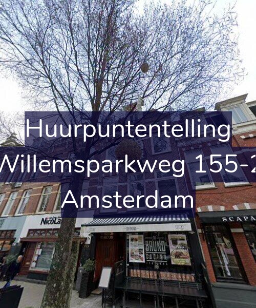 Foto gevel Huurpuntentelling voor Willemsparkweg 155-2, Amsterdam