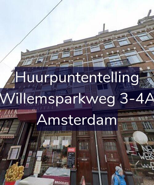 Foto gevel Huurpuntentelling voor Willemsparkweg 3-4A, Amsterdam