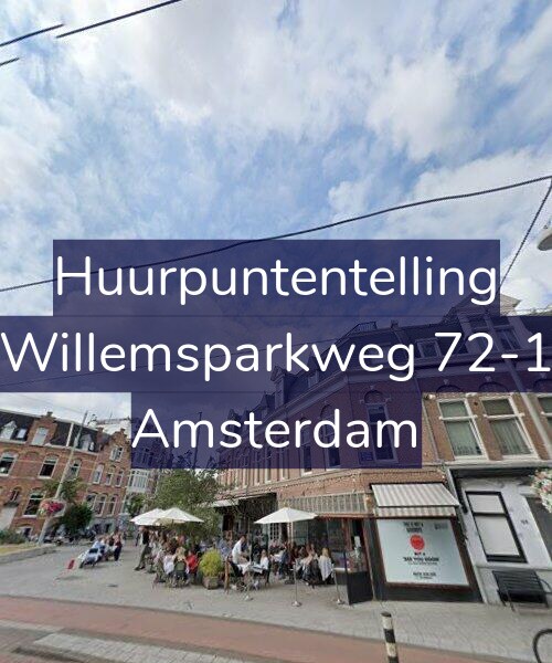 Foto gevel Huurpuntentelling voor Willemsparkweg 72-1, Amsterdam