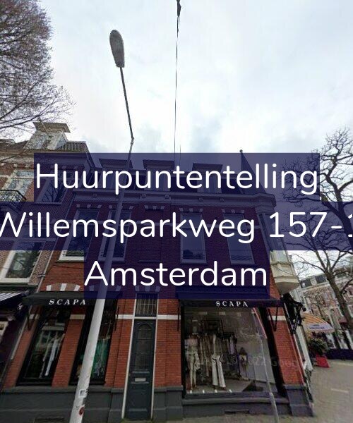 Foto gevel Huurpuntentelling voor Willemsparkweg 157-1, Amsterdam