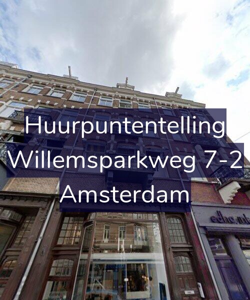 Foto gevel Huurpuntentelling voor Willemsparkweg 7-2, Amsterdam