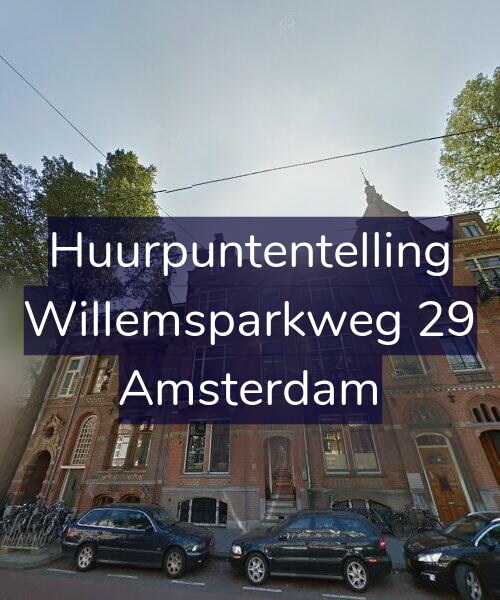 Foto gevel Huurpuntentelling voor Willemsparkweg 29, Amsterdam