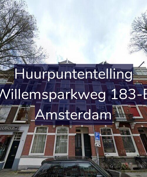 Foto gevel Huurpuntentelling voor Willemsparkweg 183-B, Amsterdam