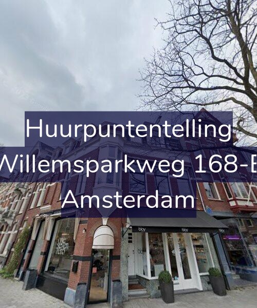 Foto gevel Huurpuntentelling voor Willemsparkweg 168-B, Amsterdam
