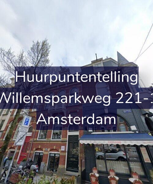 Foto gevel Huurpuntentelling voor Willemsparkweg 221-1, Amsterdam