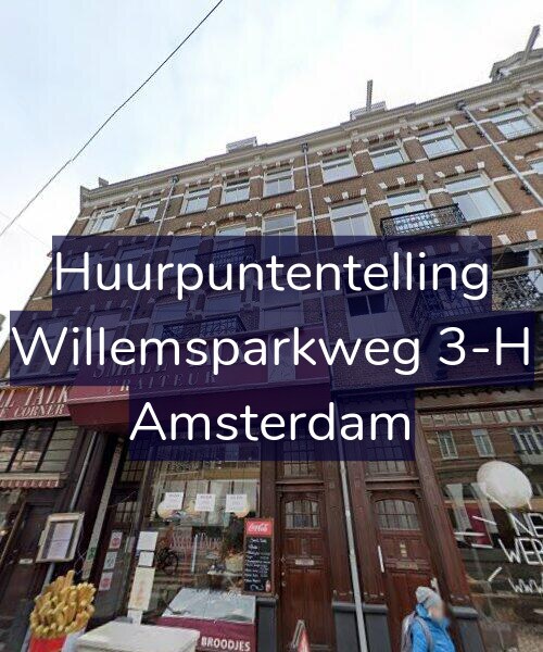 Foto gevel Huurpuntentelling voor Willemsparkweg 3-H, Amsterdam