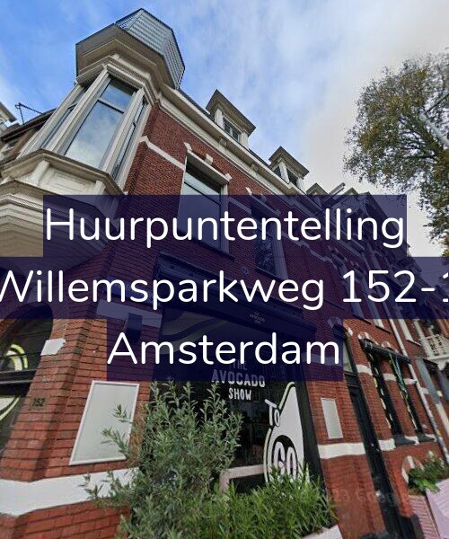 Foto gevel Huurpuntentelling voor Willemsparkweg 152-1, Amsterdam