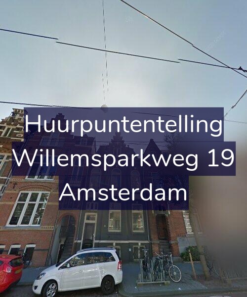 Foto gevel Huurpuntentelling voor Willemsparkweg 19, Amsterdam