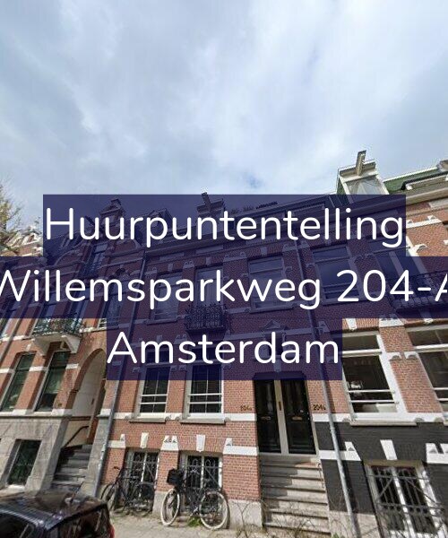 Foto gevel Huurpuntentelling voor Willemsparkweg 204-A, Amsterdam