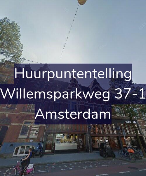 Foto gevel Huurpuntentelling voor Willemsparkweg 37-1, Amsterdam