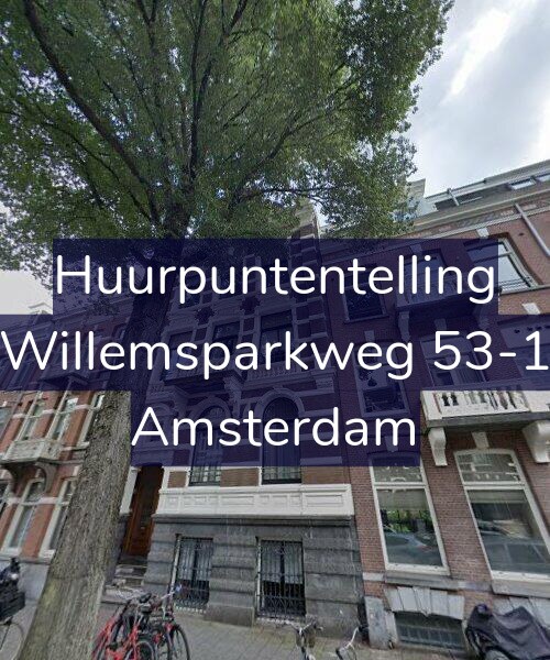 Foto gevel Huurpuntentelling voor Willemsparkweg 53-1, Amsterdam