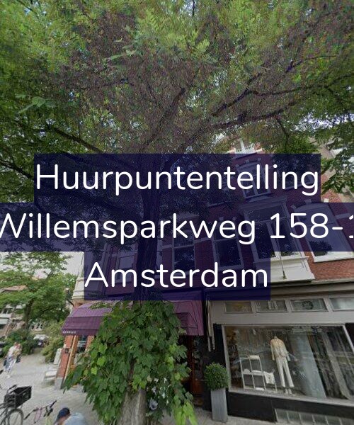 Foto gevel Huurpuntentelling voor Willemsparkweg 158-1, Amsterdam