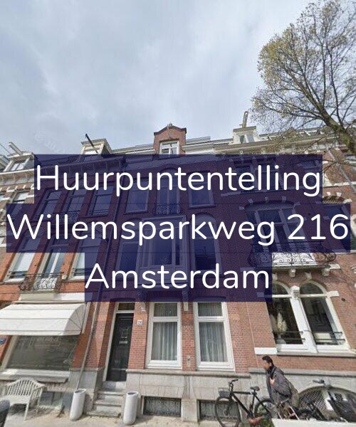 Foto gevel Huurpuntentelling voor Willemsparkweg 216, Amsterdam