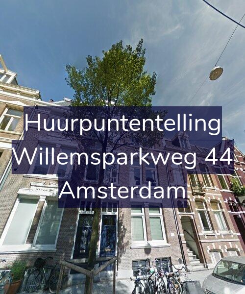 Foto gevel Huurpuntentelling voor Willemsparkweg 44, Amsterdam