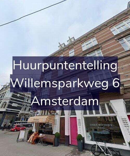 Foto gevel Huurpuntentelling voor Willemsparkweg 6, Amsterdam