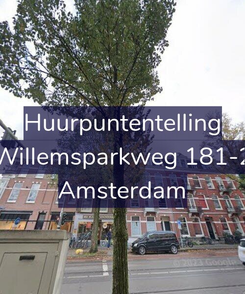 Foto gevel Huurpuntentelling voor Willemsparkweg 181-2, Amsterdam