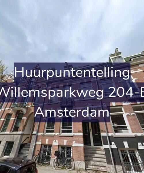 Foto gevel Huurpuntentelling voor Willemsparkweg 204-B, Amsterdam