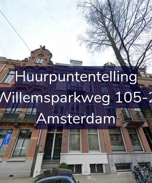 Foto gevel Huurpuntentelling voor Willemsparkweg 105-2, Amsterdam