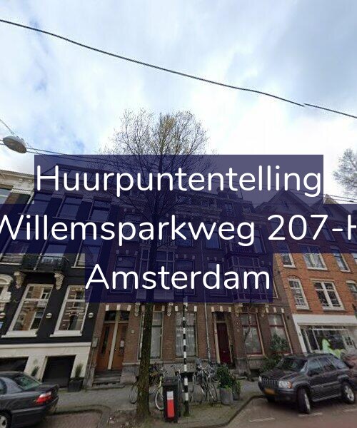Foto gevel Huurpuntentelling voor Willemsparkweg 207-H, Amsterdam