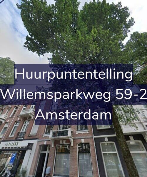 Foto gevel Huurpuntentelling voor Willemsparkweg 59-2, Amsterdam