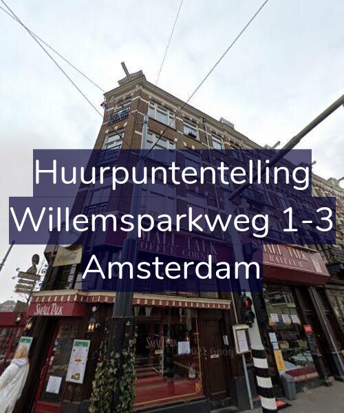 Foto gevel Huurpuntentelling voor Willemsparkweg 1-3, Amsterdam