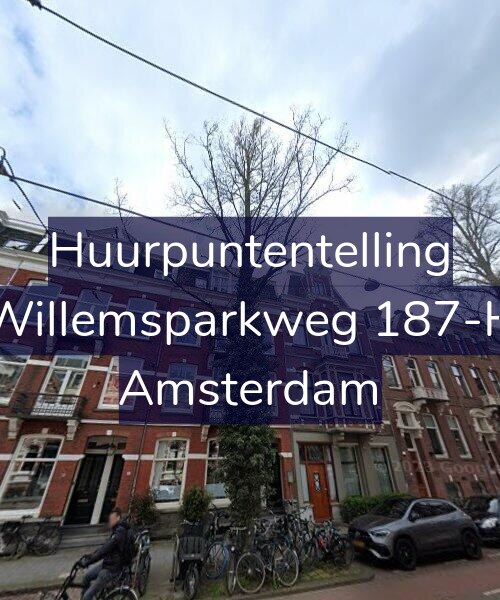 Foto gevel Huurpuntentelling voor Willemsparkweg 187-H, Amsterdam