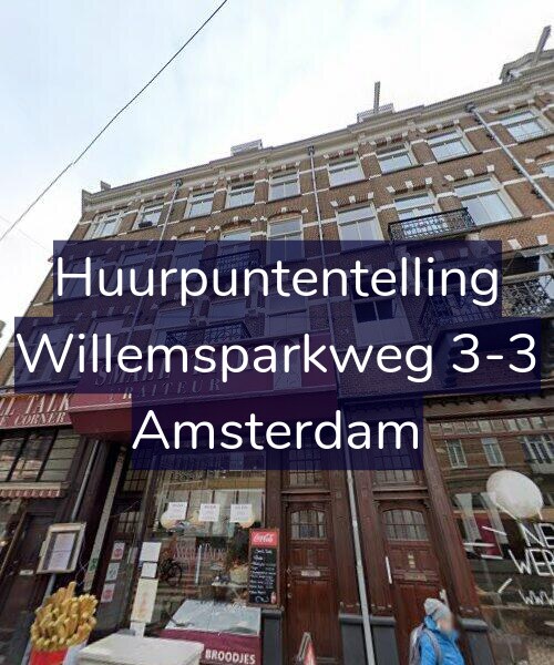 Foto gevel Huurpuntentelling voor Willemsparkweg 3-3, Amsterdam