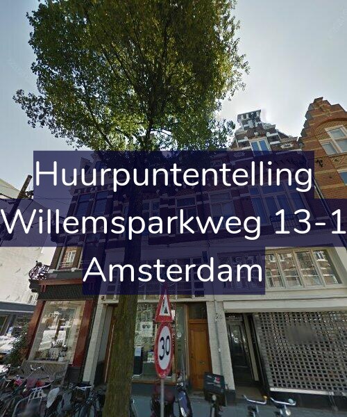 Foto gevel Huurpuntentelling voor Willemsparkweg 13-1, Amsterdam