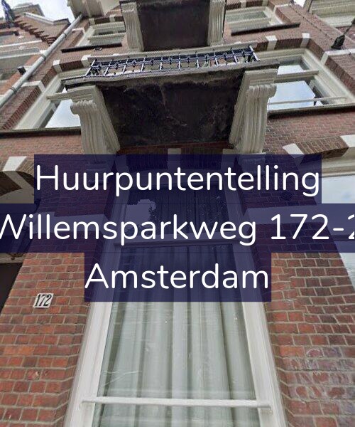 Foto gevel Huurpuntentelling voor Willemsparkweg 172-2, Amsterdam