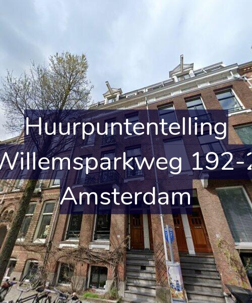 Foto gevel Huurpuntentelling voor Willemsparkweg 192-2, Amsterdam