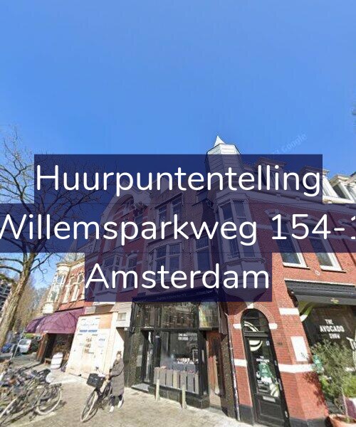 Foto gevel Huurpuntentelling voor Willemsparkweg 154-1, Amsterdam