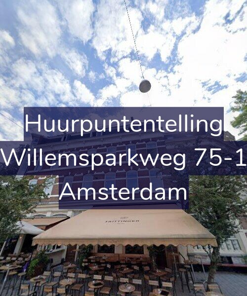 Foto gevel Huurpuntentelling voor Willemsparkweg 75-1, Amsterdam