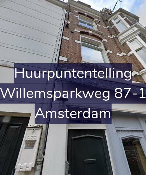 Foto gevel Huurpuntentelling voor Willemsparkweg 87-1, Amsterdam