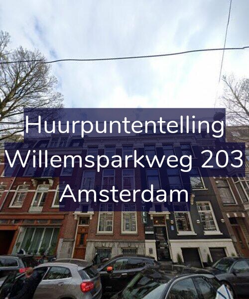 Foto gevel Huurpuntentelling voor Willemsparkweg 203, Amsterdam