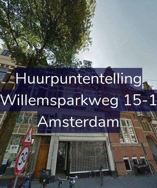 Foto gevel Huurpuntentelling voor Willemsparkweg 15-1, Amsterdam