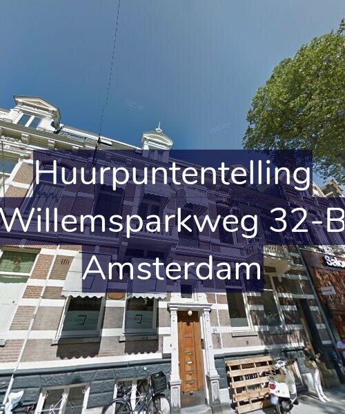 Foto gevel Huurpuntentelling voor Willemsparkweg 32-B, Amsterdam