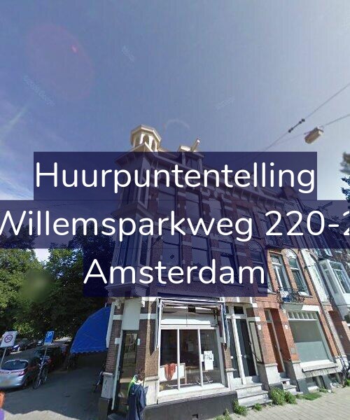 Foto gevel Huurpuntentelling voor Willemsparkweg 220-2, Amsterdam