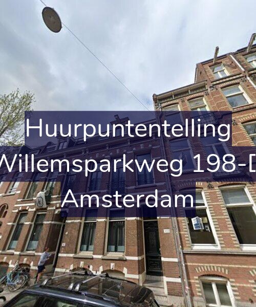 Foto gevel Huurpuntentelling voor Willemsparkweg 198-D, Amsterdam