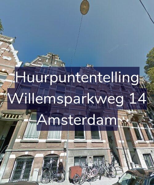 Foto gevel Huurpuntentelling voor Willemsparkweg 14, Amsterdam