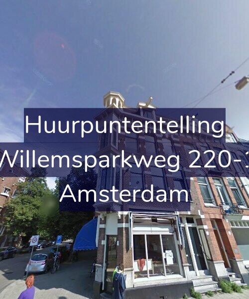 Foto gevel Huurpuntentelling voor Willemsparkweg 220-1, Amsterdam