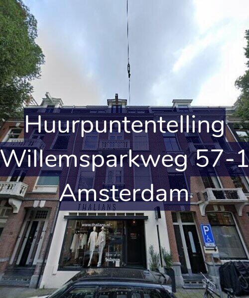 Foto gevel Huurpuntentelling voor Willemsparkweg 57-1, Amsterdam