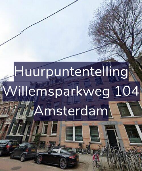Foto gevel Huurpuntentelling voor Willemsparkweg 104, Amsterdam