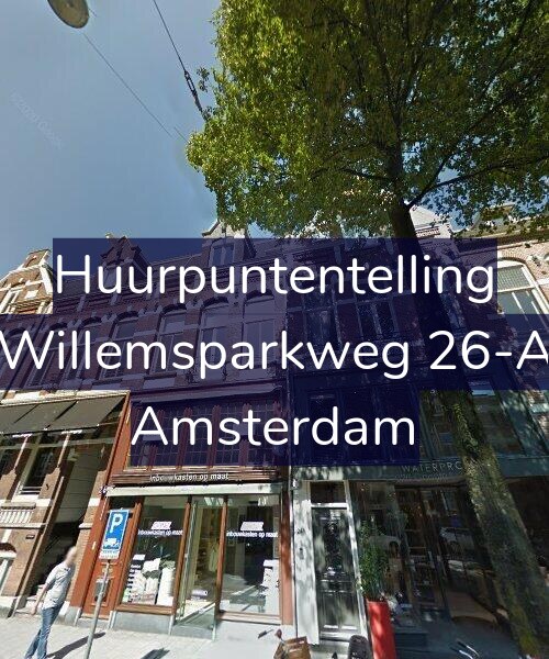 Foto gevel Huurpuntentelling voor Willemsparkweg 26-A, Amsterdam