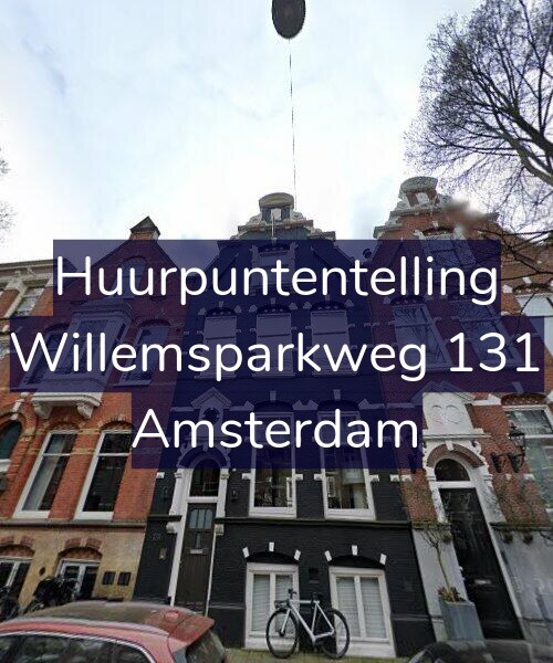 Foto gevel Huurpuntentelling voor Willemsparkweg 131, Amsterdam